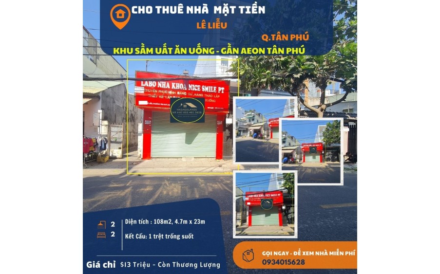 Bán đất TẶNG Dãy Trọ Lê Trọng Tấn 75m2, 5,39tỷ - DÒNG TIỀN 10tr/tháng